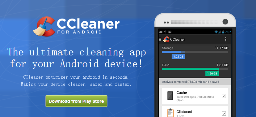 CCleaner for Android v1.04 发布下载-芊雅企服