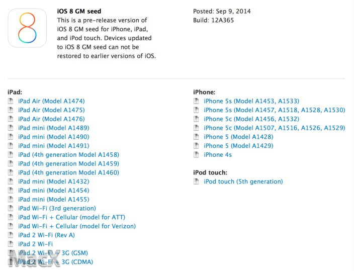 iOS 8 GM 版发布    iOS 8 GM 版下载-芊雅企服