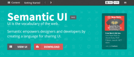 Semantic UI 1.0.1 发布下载  Semantic UI教程 