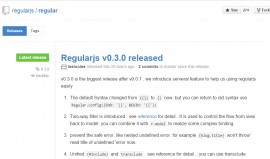 RegularJS v0.3.0 发布 JavaScript MVC 框架 