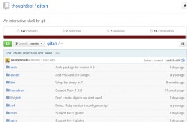 gitsh 0.9 发布 git 交互式操作环境 