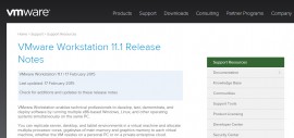 VMware Workstation 11.1 发布 