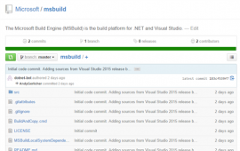 微软开源 Visual Studio 构建工具 MSBuild 