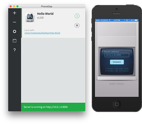 PhoneGap Desktop App 0.1.5 Beta 发布 