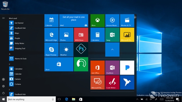 Windows 10 全新开始屏幕曝光-芊雅企服
